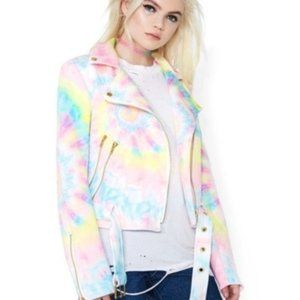 Sugarpills Dolls Kill Tie Dye Moto Jacket